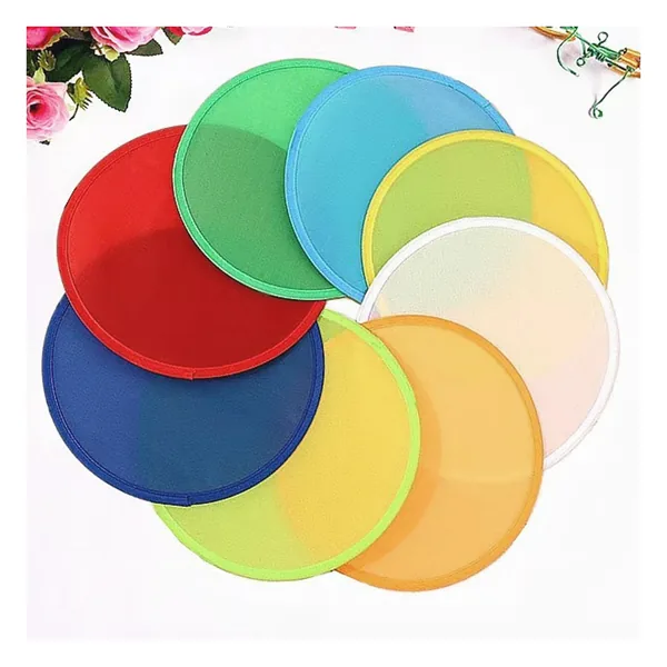 Ventaglio frisbee personalizzato, nylon rotondo, custodia tascabile, grafica di stock 5