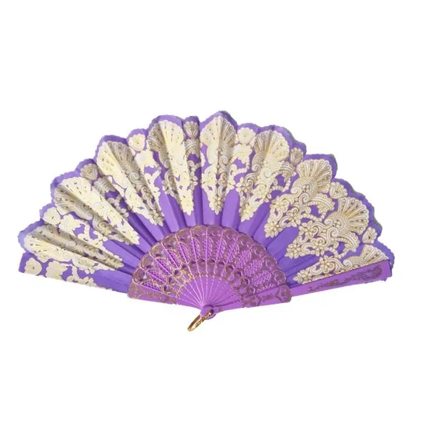 Ventaglio di paillettes personalizzato, pavone blu ricamato, grafica di stock 5