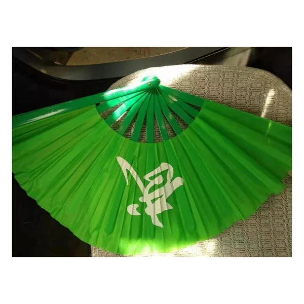 Ventaglio da tai chi personalizzato 33 cm, verde